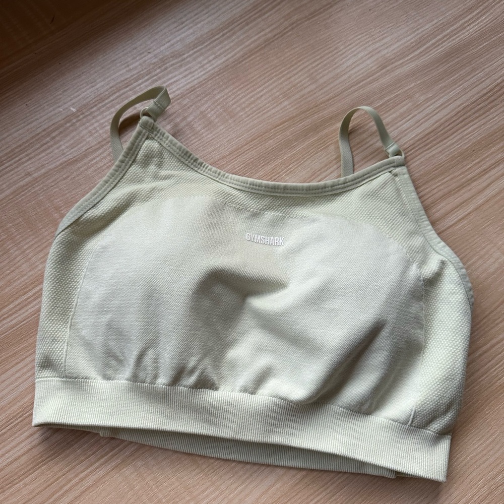 Gymshark Sports Bra - Cream/Pale Yellow